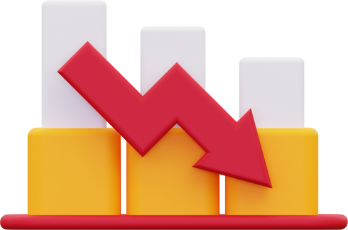 3d Loss Chart icon