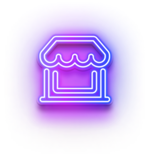 Neon Shop Icon